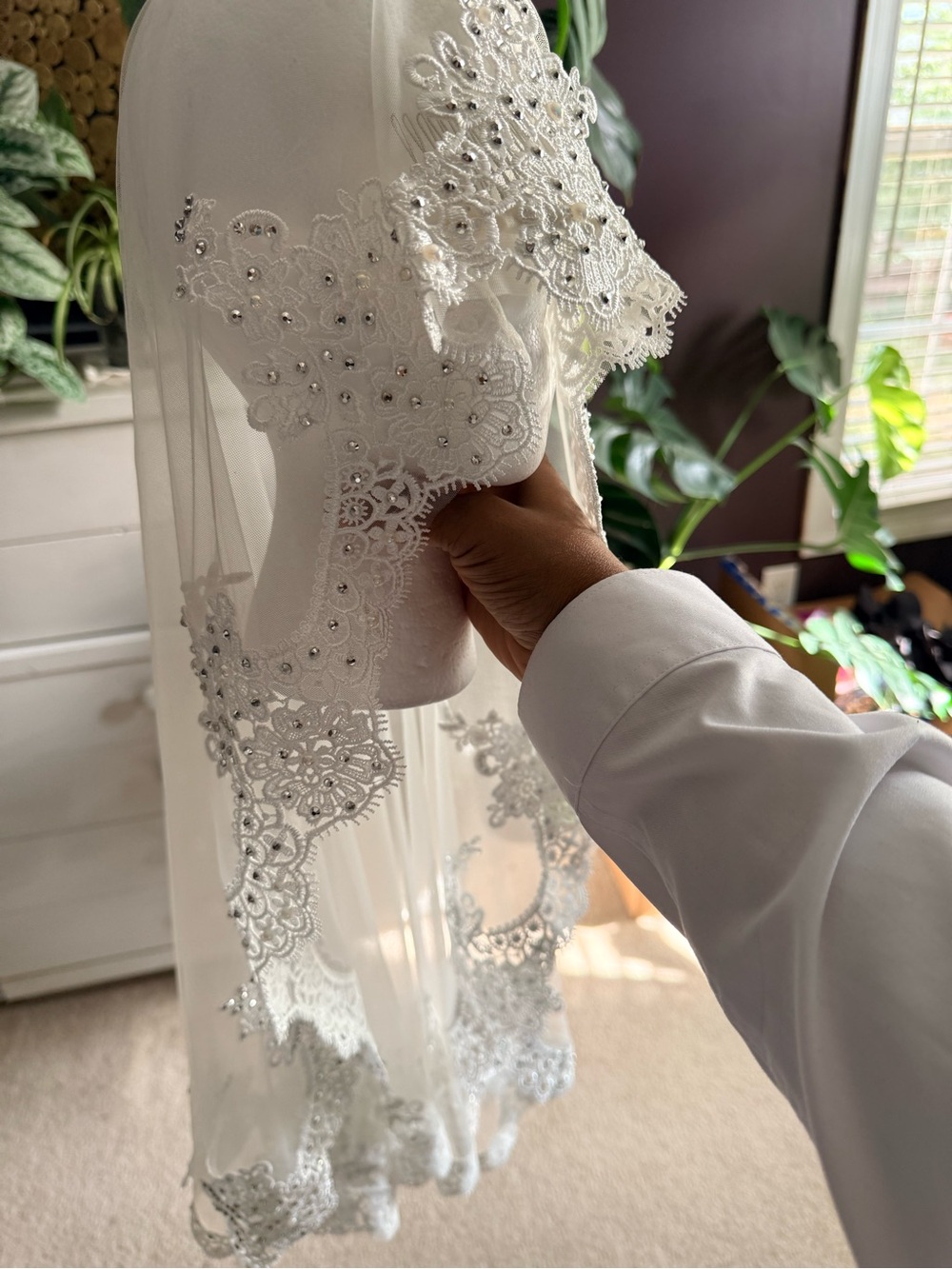 White Lace Veil